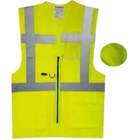 Resim Uniwest Uw 220 Fileli Reflektörlü Yönetici Ikaz Yeleği (Sarı) 