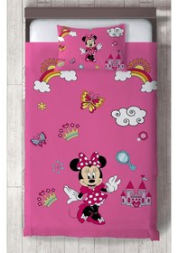 Resim Mekta Home Bebek Ve Çocuk Odası Pembe Mavi Seksekli Yatak Örtüsü Renkli 