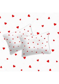 Resim %100 Pamuklu Yastık Kılıfı 50x70 2 Adet Kırmızı 