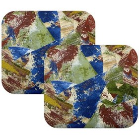 Resim Knsz oturma minderi 2 li zengin&mağrur&uslu geometrik desen tel bar sandalyesi için 