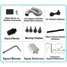 Resim Coolman S44 5kw Taşınabilir Çanta Webasto Tipi Isıtıcı 12v-24v-220v 