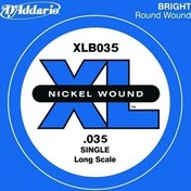 Resim D'Addario XLB035 Bas Gitar Tek Tel 