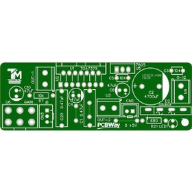 Resim 38 Watt Çift Kanal Stereo Otomobil Amfi Devresi Tda7379-tda7377 