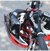 Resim Padalink Alüminyum Bisiklet Ve Scooter Kanca - 25kg Yük Kapasitesi, 90 Derece Döner, Kol Ve Tekerlek Çubuğu Montajı - Kırmızı Kırmızı 