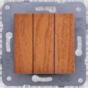 Resim Mena Rise Novella/trenda Ceviz Üçlü Anahtar Mekanizma ve Düğme/kapak Vakumlu Paket 