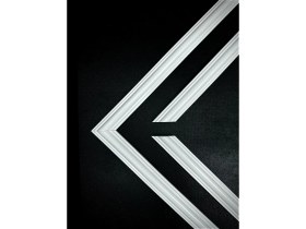 Resim Diecor Boyanabilir Dekoratif Hazır Kesimli Duvar Çıtası Tv Ünitesi Kolay Kurulum 