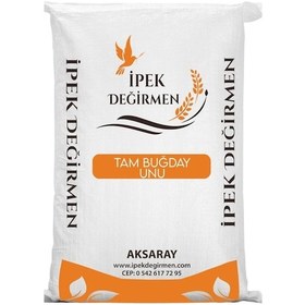 Resim İpek Değirmen Tam Kepekli Tam Buğday Unu Doğal Taş Değirmen Katkısız Un 10 KG 