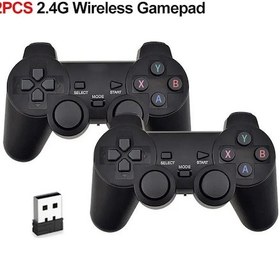 Resim 2 Pc-2 Adet 2.4 Ghz Kablosuz Gamepad Gecikme Yok Oyun Denetleyicisi Usb Joystick Pc Android Tv Kutusu Oyun Kutusu Klasik Dış Tasarım 