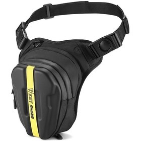 Resim Motosiklet Sürüş Bacak Çantası Bel Çantası Motosiklet Yağ Kutusu Çantası Göğüs Çantası Sarı 