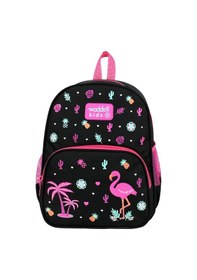 Resim Waddell Lisanslı Flamingo Desenli Anaokulu Kreş Okul Öncesi Çocuk Sırt Çantası 