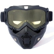 Resim Gözlük Sürüş Gözlükleri, Çıkarılabilir Gözlüklü Motosiklet Gözlükleri Kış Gözlükleri Bisikletçiler İçin Koruyucu Maske Rüzgar Geçirmez02 