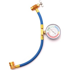 Resim "dıy R134a Doldurma İçin Basınç Göstergesi İle Otomatik Ac Soğutucu Şarj Hortum Kiti" 