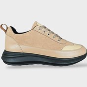 Resim Liger Bağcıklı Kadın Spor Sneaker Ayakkabı BEJ 