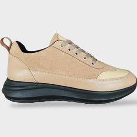 Resim Liger Bağcıklı Kadın Spor Sneaker Ayakkabı BEJ 