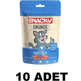 Resim Snacky Crunchy Somonlu Kedi Ödülü 60 gr X 10 ADET 