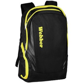 Resim Wezone Spor Çantası - Raket, Ayakkabı Ve Laptop Bölmeli 50l Kapasiteli Sırt Çantası Siyah-sarı Çok Renkli 