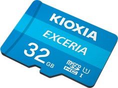 Resim KIOXIA 32GB Exceria Micro SDHC UHS-1 C10 100MB/sn Hafıza Kartı 