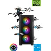 Resim Güneysu Msı2 Intel I5 14400F 16GB Ddr4 1tb SSD Rtx 4070S Oyun Bilgisayarı 