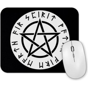 Resim Baskı Dükkanı Runas E Pentagrama Mouse Pad 