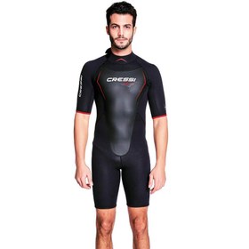 Resim Cressi Altum Man Shorty Yüzme Elbisesi - BLACK - RED / 3MM - S 