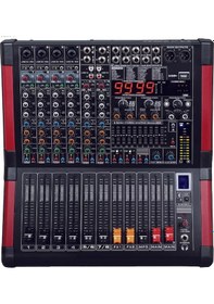 Resim Odo Md-8m299-5 8 Kanallı Çift Efektli 2x500 Watt Anfili Power Mikser 