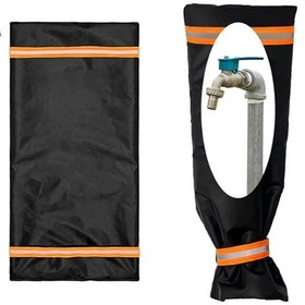 Resim Youmex Kışlık Dışarıdaki Vanalar İçin Isı Yalıtımı Sağlayan Oxford Kumaş Koruyucu Kılıf - Siyah Reflektif Model 26x64 Cm 