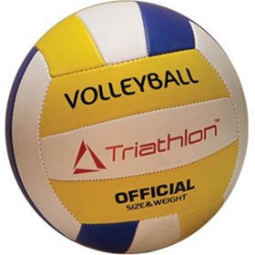 Resim T123 Beyaz-sarı Voleybol Topu Sarı - Beyaz - Mavi 