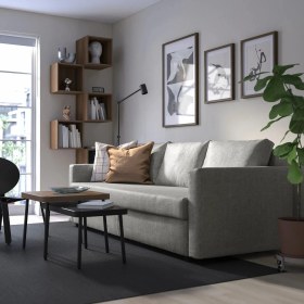 Resim IKEA Gri Modern Kanepe - 3'lü Yataklı Kanepe 