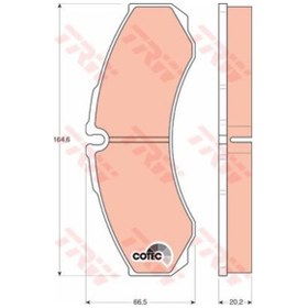 Resim TRW GDB1345 Fren Balatası Ön Arka Daily II Daily III 99- Daily IV 07- Daily V 11- Daily VI 14- / Nv400 10- Cabstar 06- 