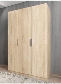 Resim Moma 3 Kapaklı Gizli Çekmeceli Gardırop Dolap M 