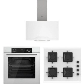 Resim Ferre Fryart XE63CB - SS206 - D064 Beyaz Ankastre Set 