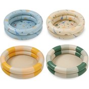 Resim Bebek Yüzme Yuvarlak Havuz Yaz Çocuk Su Oyuncakları Şişme Küvet, : No.150 Yeşil Çizgili Çok Renkli 