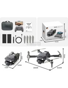 Resim Azurtech R25 Ultra Hd Kameralı Katlanabilir Drone | Uzun Uçuş Süreli Fpv Gps'li Akıllı Dron 
