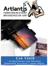 Resim Artlantis Fotoğraf Baskı Kağıdı A-4 200 Gr/m2 100'lü 1 Paket A4 Fotoğraf Kağıdı Ofis Ve Ev Tipi Mürekkepli Yaz 