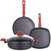 Resim Aryıldız Granit Krep+Grill+28 Kısa Tencere Set 