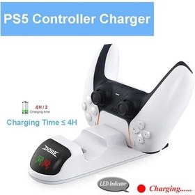 Resim Dobe Ps5 Dualsense Göstergeli Çiftli Şarj Istasyonu 