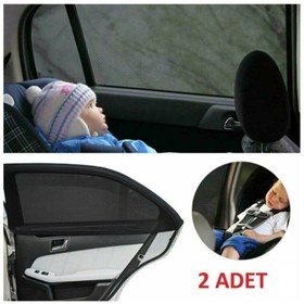Resim Genel Markalar Nissan Sunny (1990-1995) Uyumlu ÖZEL 2'Lİ Oto Yan Cam Güneşliği, Arka Cam Güneşliği/Perde 