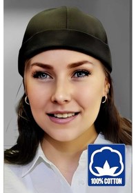 Resim Unisex %100 Pamuklu Docker Şapka Siyah 