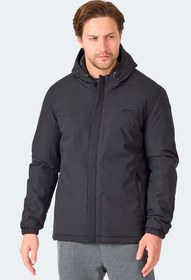 Resim Slazenger HERNIS Erkek Kapüşonlu Fermuarlı Siyah Mont & Kaban 