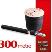 Resim Qport Yüksek Bakır Utp 23awg 0.58 Mm Dış Ortam Cat6 Outdoor Kablo 300 Metre 