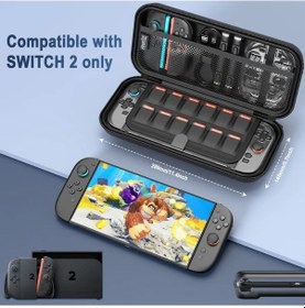 Resim Honeybeeshop 2025 Yeni Model Switch 2 Oyun Konsolu Kılıf Seti Saklama Kutusu Ekran Koruma Aksesuarlar 