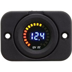 Resim Kamyon Araba Marin Volt Gösteren Pano Kulaklı Panel Tip Voltmetre (544074133) 
