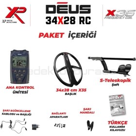 Resim XP Dedektör Deus Dedektör - 34X28CM X35 Başlık, Ana Kontrol Ünitesi 