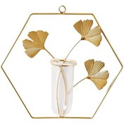 Resim Suntek Duvar Topraksız Vazo Cam Ofis Süsleri Için Altıgen Altıgen 