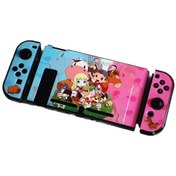 Resim Jzcat Nintendo Switch Bölünmüş Kılıf Oyun Teması Renkli Kılıf Sert Kılıf-a132 