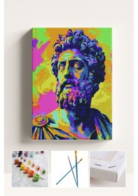 Resim Sayılarla Boyama Seti Numaralı Tuval Fırça Boya Marcus 40x50 Cm 