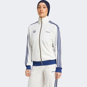 Resim adidas Firebird Badge Kadın Beyaz Eşofman Üstü 