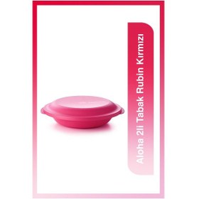 Resim Tupperware Aloha 2li Tabak Rubin Kırmızı 