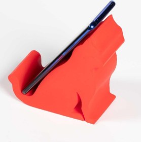 Resim Birlik Sünger Sünger Kedi Masa Üstü Telefon Ve Tablet Tutacağı Kırmızı 13x12,5x6 Cm 