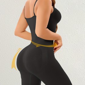 Resim 1 adet CELILIN Kadınlar için Yüksek Bel Bodysuit Şekillendirici - Doğum Sonrası, Karın Kontrolü & Kalça Kaldırma ile Kol Desteği, Nefes Alabilen Sıkıştırma Kumaş, Makinede Yıkanabilir Zarif Düz Renkli Kabartmalı Tasarım, Karın Kontrollü Şekillendirici, Doğum Sonrası Giysi, Sımsık Sarılan, Yüksek Destekli Yapı 